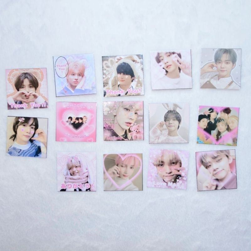 Set 20 sticker TXT dễ thương trang trí gói hàng cực xinh