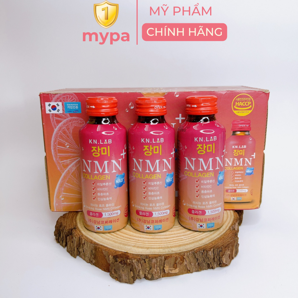 Nước uống Collagen cải lão hoàn đồng hoa hồng NMN Hàn Quốc - MYPA