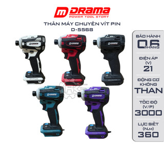 Thân máy chuyên vít pin DRAMA D5568, 4 Tốc độ, Thiết kế Compact, Động cơ Không chổi than