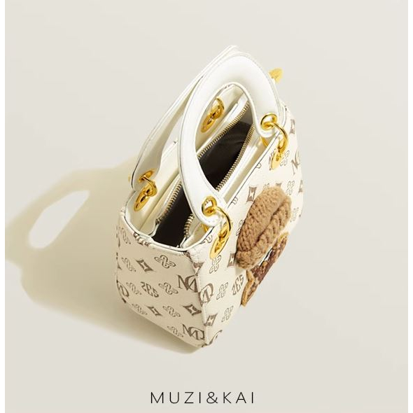 🌸Hàng Order🌸 Túi Xách Muzi&kai Chính Hãng Da Chần Hoạ Tiết Quai Da Đeo Quai Xách Sang Chảnh Nữ Tính 🌸 Quảng Châu