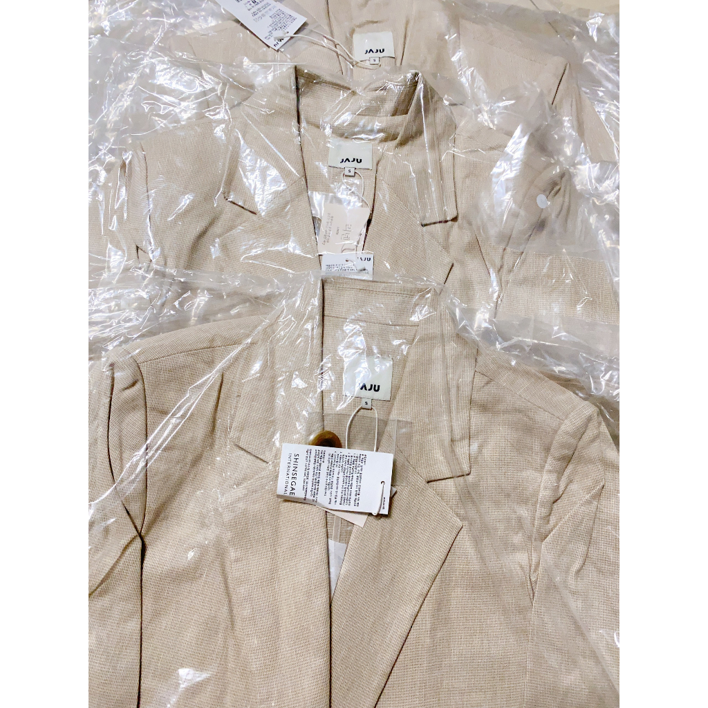 Áo khoác blazer linen J@JU xuất Hàn xịn