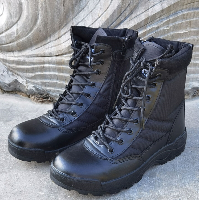 Giày swat boot cao phong cách chiến thuật dã ngoại leo núi