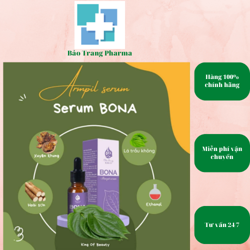 Serum hôi nách Bona 10ml tác dụng triệt hôi nách, hôi chân, mồ hôi tay chân vĩnh viễn