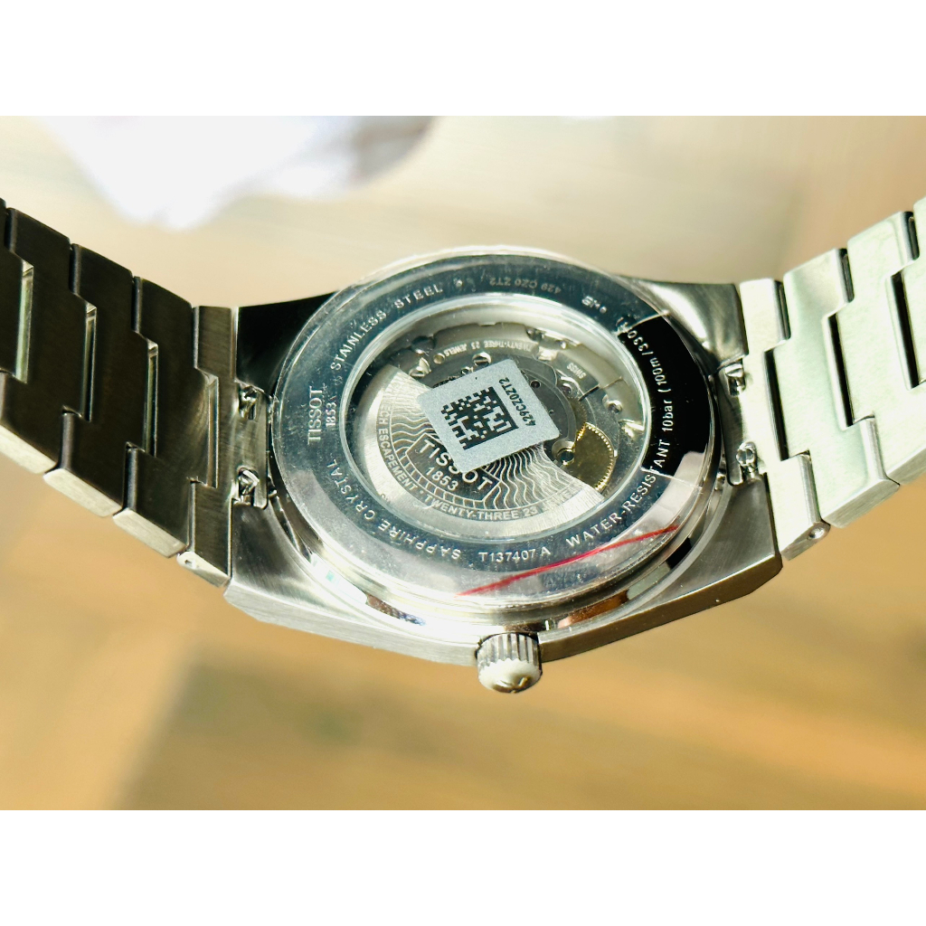 Đồng hồ nam dây thép Tissot PRX Powermatic 80 Green Ice Blue Limited 40mm