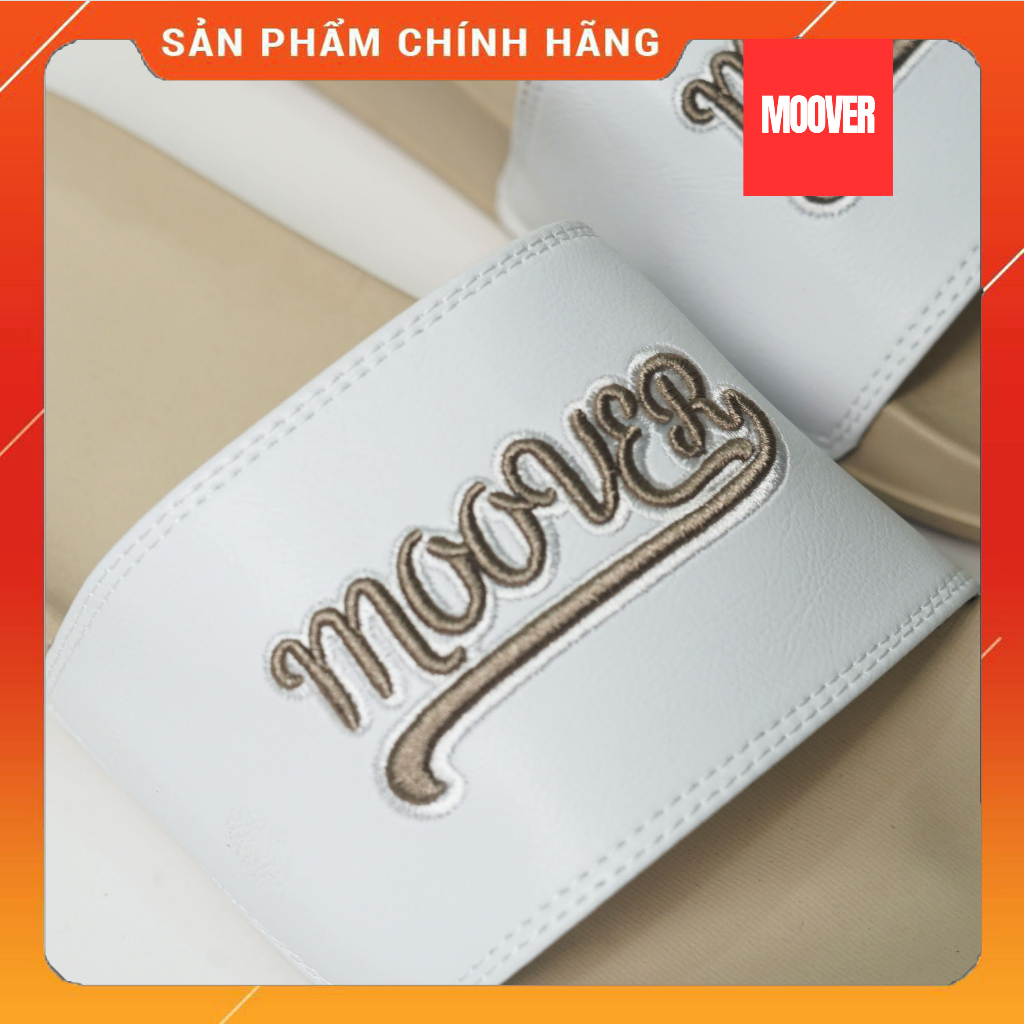 Dép quai ngang MOOVER CÁ TÍNH NAM NỮ THÊU 3D