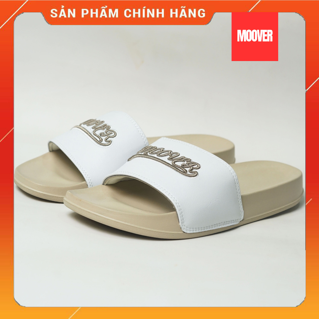 Dép quai ngang MOOVER CÁ TÍNH NAM NỮ THÊU 3D