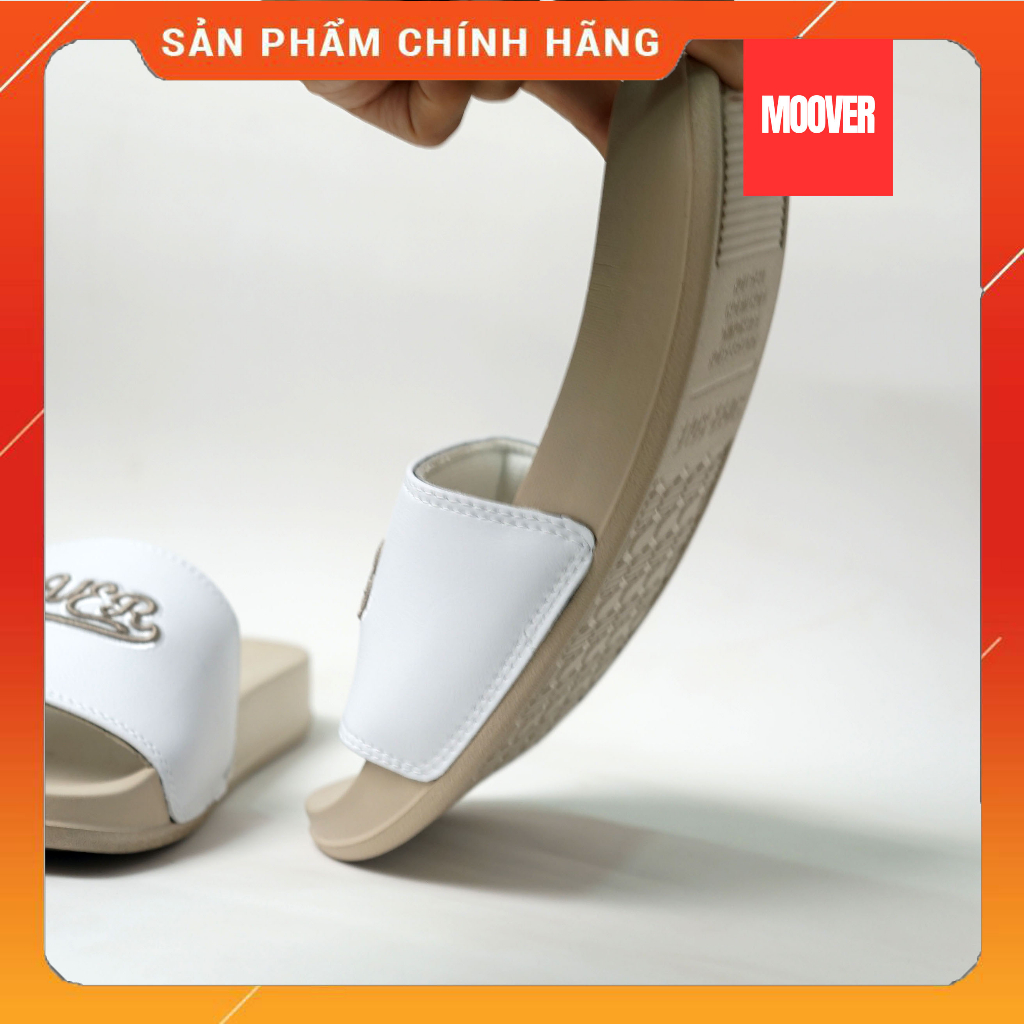 Dép quai ngang MOOVER CÁ TÍNH NAM NỮ THÊU 3D