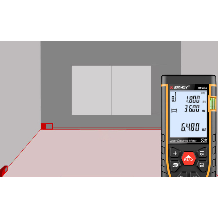 Thước đo khoảng cách bằng tia laser SNDWAY SW-M40/M50/M60/M70/M80/M100/M120 40m 50m 60m 70m 80m 100m 120m
