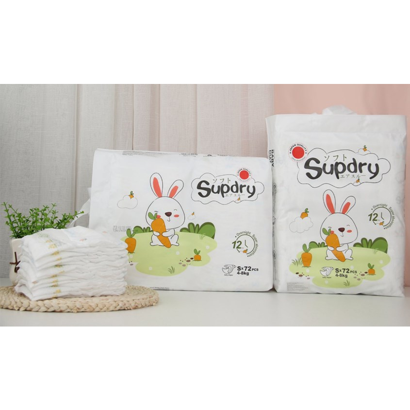 Bỉm tã dán/quần SUPDRY TRẮNG