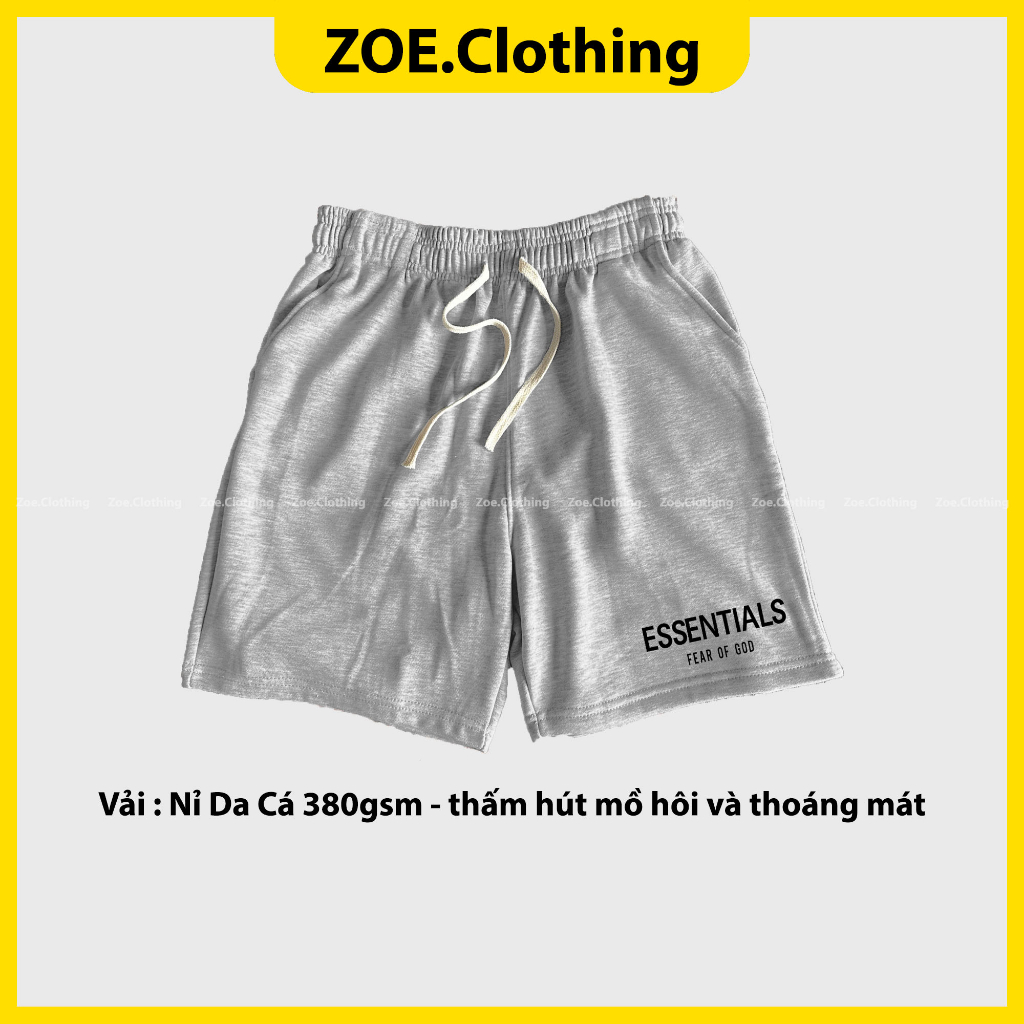 Quần short Essentials, quần nam nữ unisex , Zoeclothing