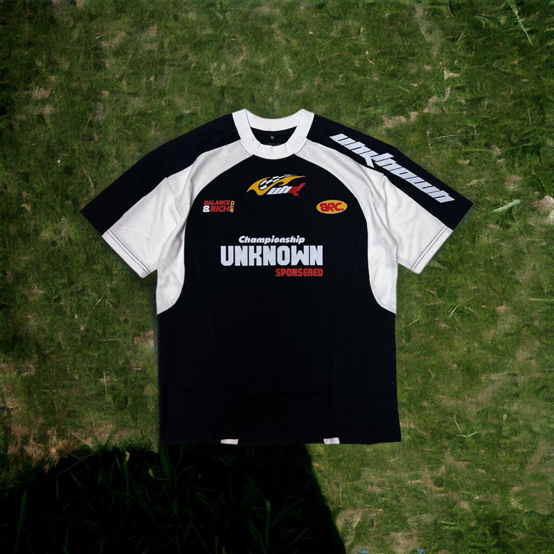 Áo thun phối " RC Championship" Unknown tee cotton Local Brand