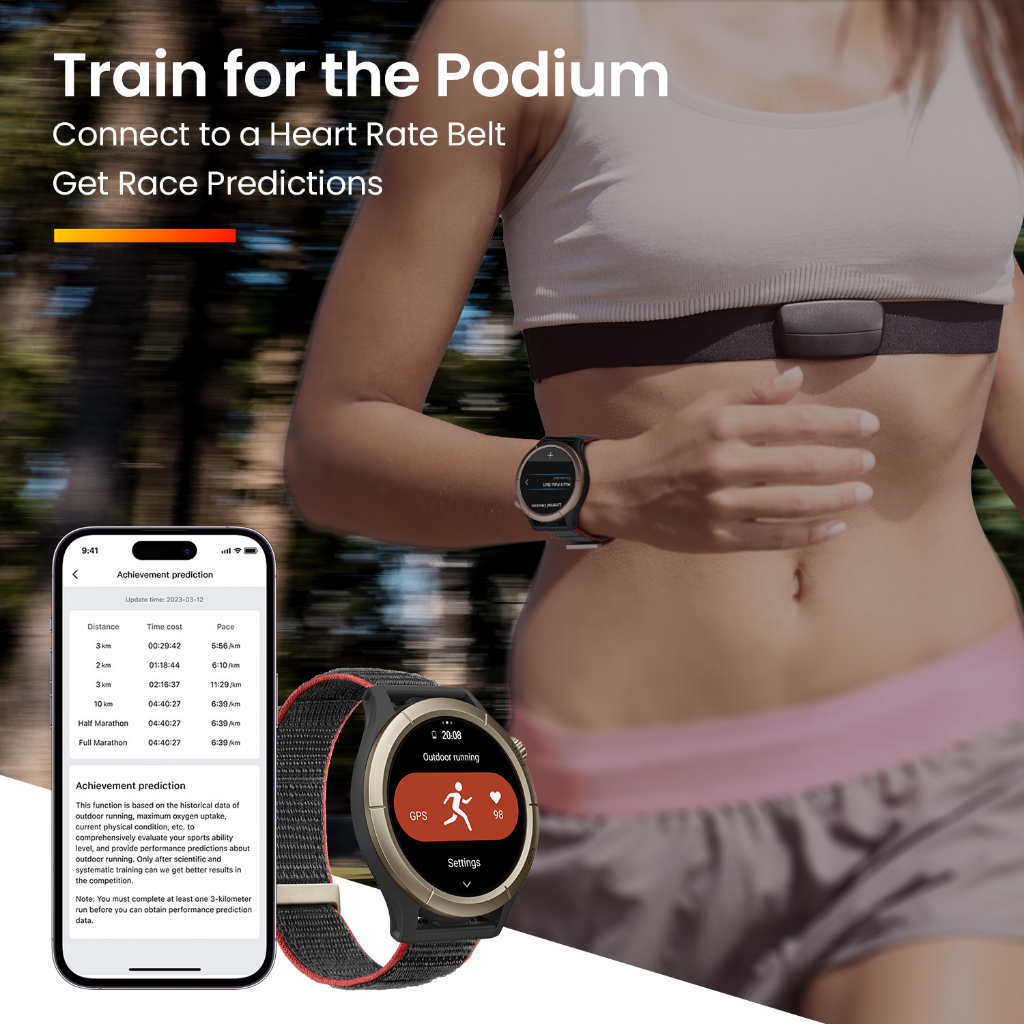 Đồng hồ thông minh Amazfit Cheetah Pro - GPS độc lập - Nghe gọi trực tiếp