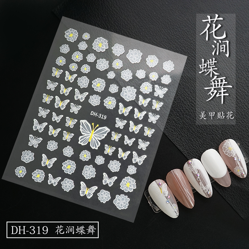 Sticker 1001 Mẫu JO và DD Họa tiết,Thương hiệu trang trí nail siêu đẹp  - Phụ kiện đồ nail HSM