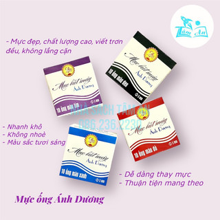 Ống mực Ánh Dương- Ống thay mực không cần bơm (Xanh, Tím, Đỏ, Đen...)
