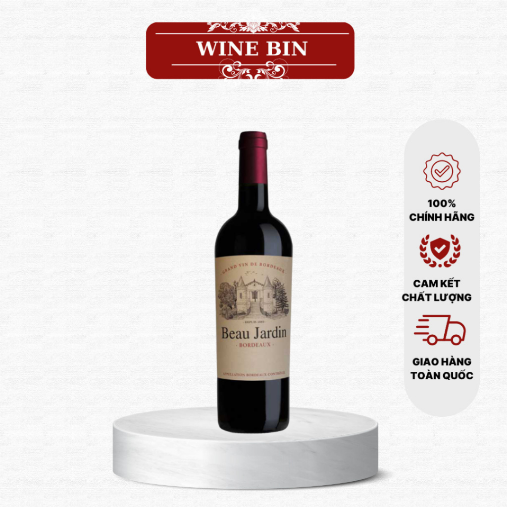 Rượu Vang Pháp Beau Jardin 2019 Có Màu Đỏ Quyến Rũ, Dẫn Lối Những Làn Hương Thơm Thanh Lịch