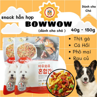 Snack hỗn hợp BowWow 40g và 150g (bánh thưởng cho chó)