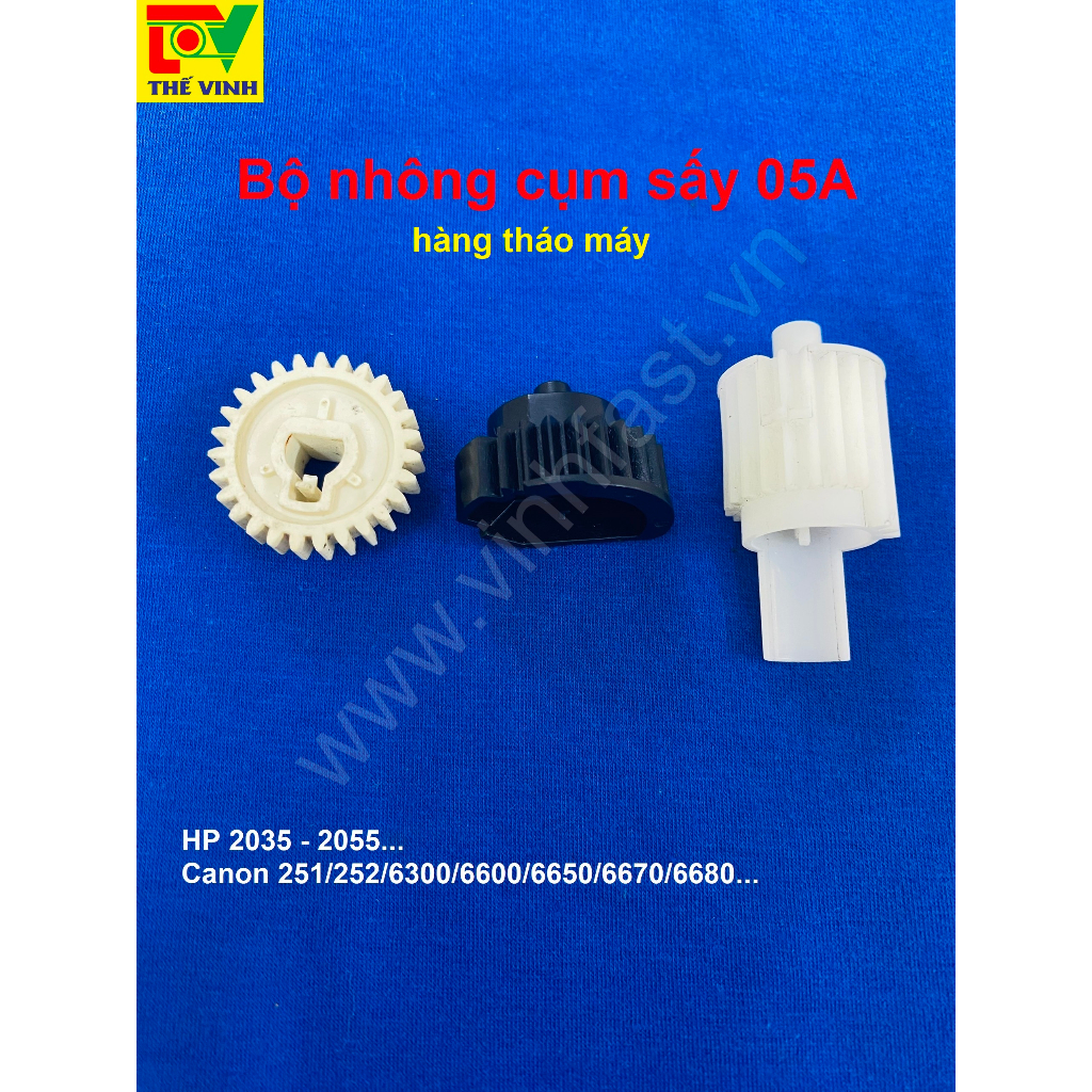 Bộ nhông rulo ép 05a, máy in HP 2035/2055 Canon 251/252/6300/6650/6600/6780/6680/6310..