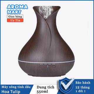 Máy xông tinh dầu hoa Tulip cỡ lớn Dung tích 550ml AROMA Mart