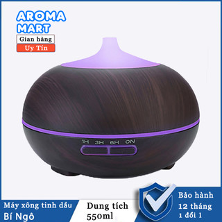 Máy xông tinh dầu siêu âm Bí ngô dung tích lớn 550ml AROMA Mart
