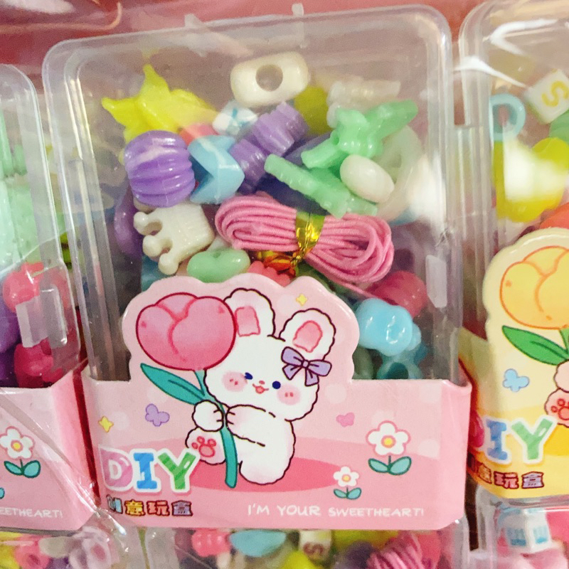 Sỉ khay 24 hộp hạt xâu vòng loại đẹp nhiều mầu sắc