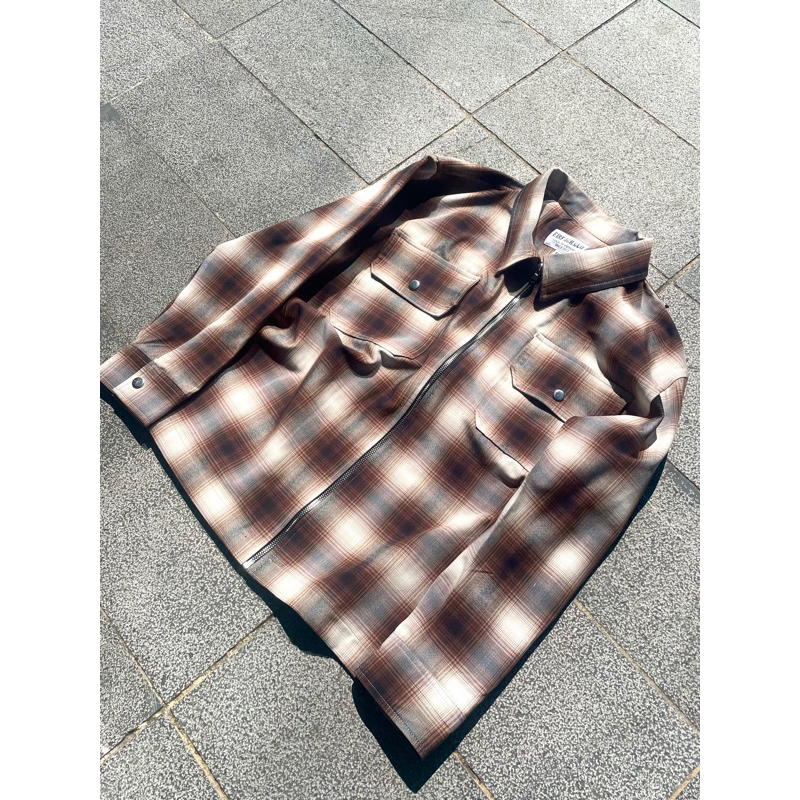 Áo khoác flannel -caramel flannel shirts