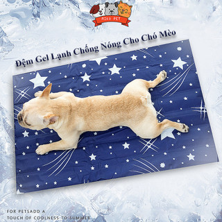 Đệm Gel Lạnh Làm Mát Chỗ Nằm Cho Chó Mèo. Thảm Lạnh Chất Liệu Chống Thấm Dễ Làm Sạch