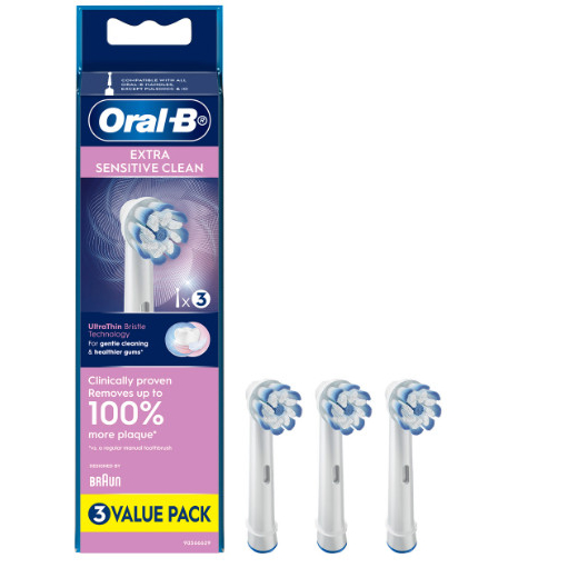Bàn chải điện Oral.B Extra Sensitive và set đầu thay với lông siêu mềm cho răng nhạy cảm