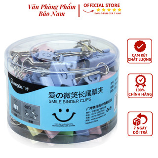 Kẹp sắt hình mặt cười 25mm guangbo wx9407 - văn phòng phẩm bảo nam