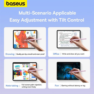 Bút cảm ứng Baseus Smooth Writing 2 Series Wireless Charging Stylus (dùng cho i.P.a.d, Magnetic Palm rejection 4D)