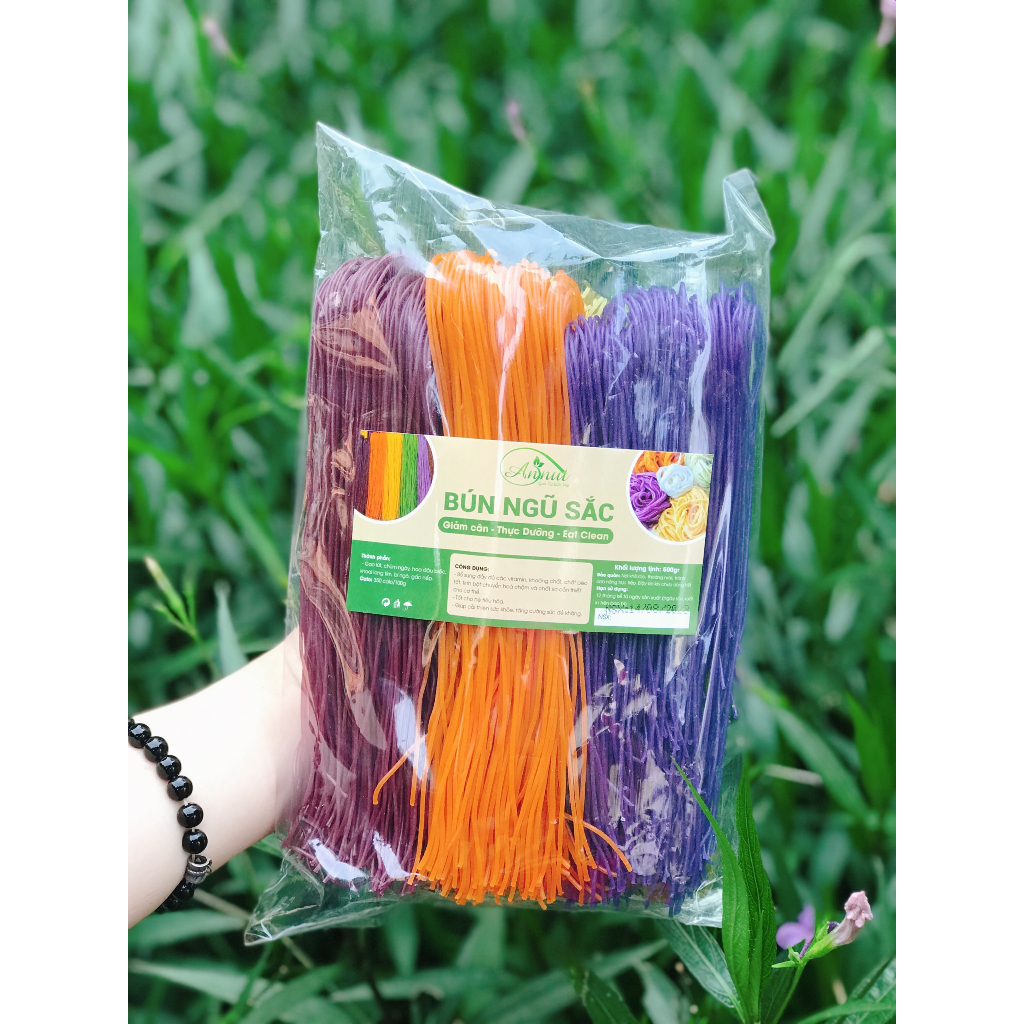 Bún Rau Củ Ngũ Sắc Ăn Kiêng Giảm Cân EAT CLEAN Cao Cấp Annut - Bún Ngô, Bún Cẩm, Bún Chùm Ngây, Bún Gấc, Bún Đậu Biếc [A