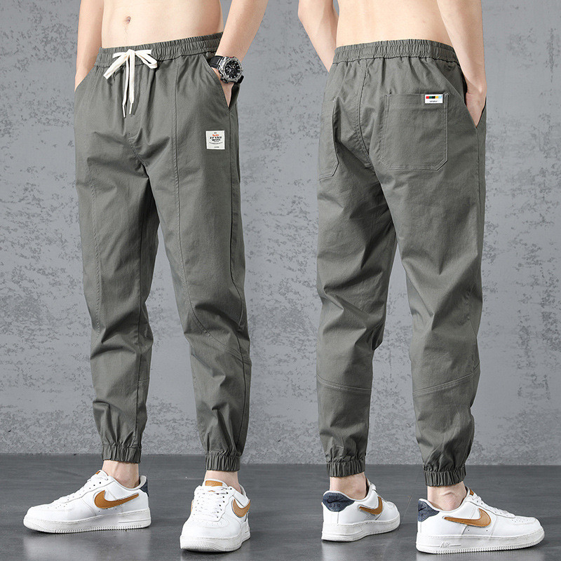 Quần Jogger Kaki Nam Xuất Xịn,Vải Co Giãn,Ống Bo Chun Cao Cấp,Phong Cách Hàn Quốc