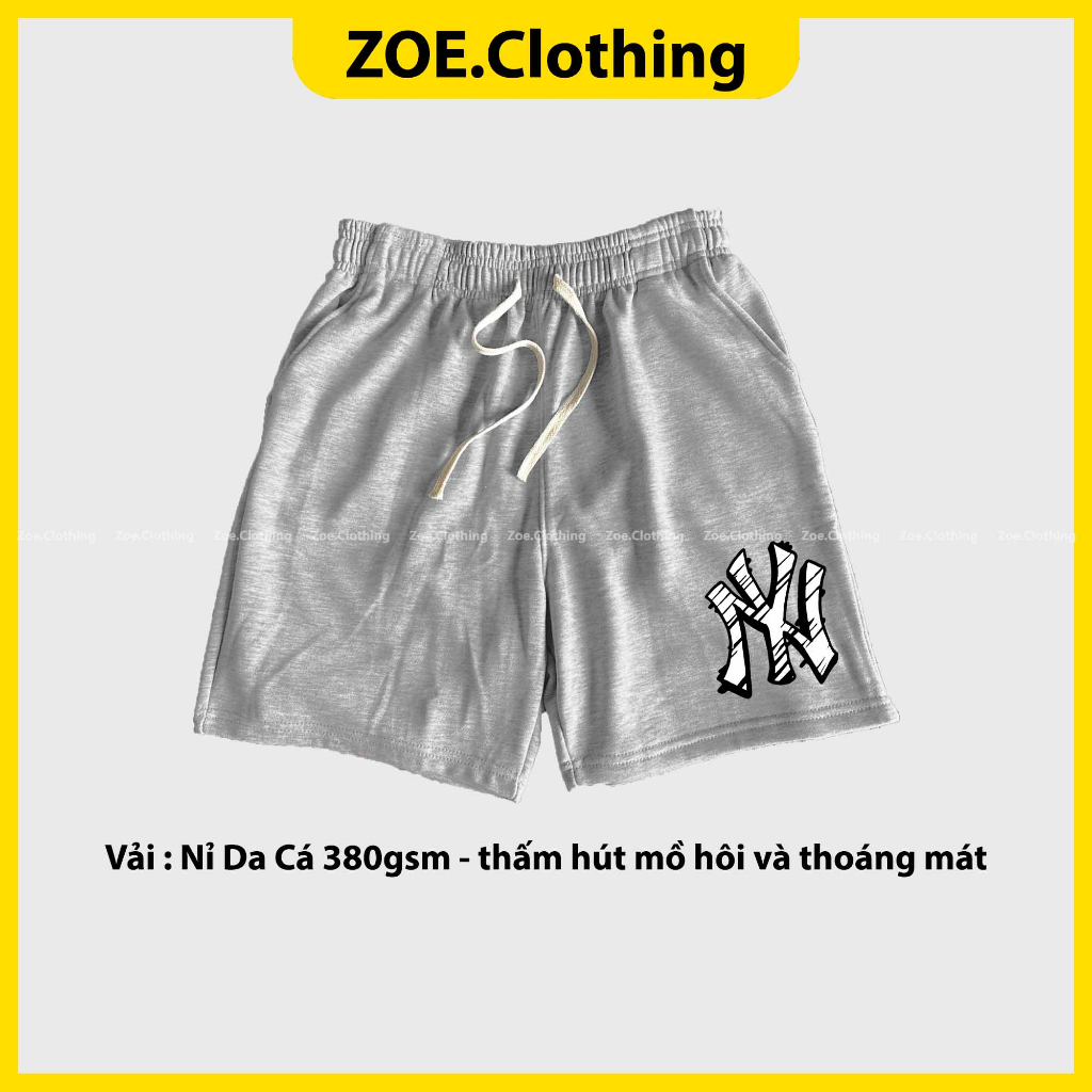 Quần short MLB NY, quần nam nữ unisex , Zoeclothing