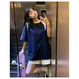 Áo Thun Babytee Phối Màu Tím Than Siêu Hot