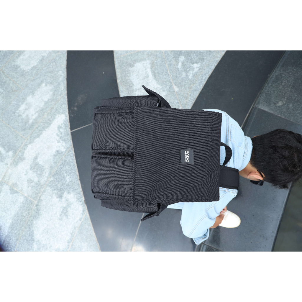 Balo laptop canvas nam nữ thời trang PADO 617 - Thiết kế rộng rãi đựng được laptop 15.6inch - Thương hiệu PADO