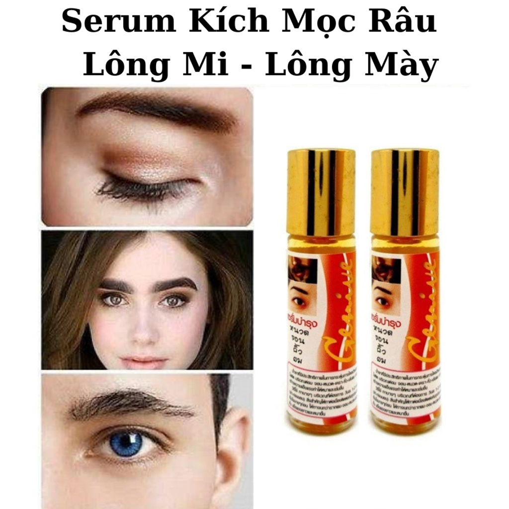 Serum Lăn Dưỡng Kích Mọc Mi, Mày, Râu, Tóc 10ml.