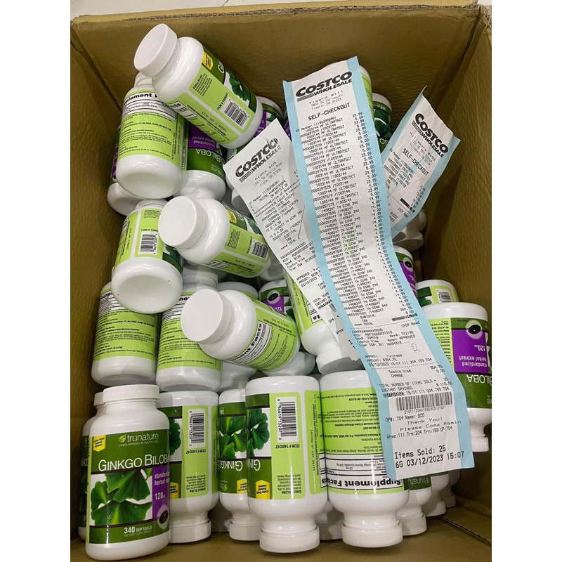 Ginkgo Biloba 120mg Trunature của Mỹ, 340 viên