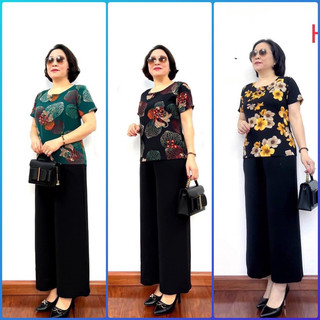 BỘ ĐỒ TRUNG NIÊN CHO BÀ CHO MẸ _CHẤT LỤA HÀN CHÂU CAO CẤP SANG TRỌNG