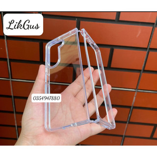 Samsung Z Fold 5 5G_Ốp lưng Likgus trong cứng viền dẻo chống sốc không ố màu
