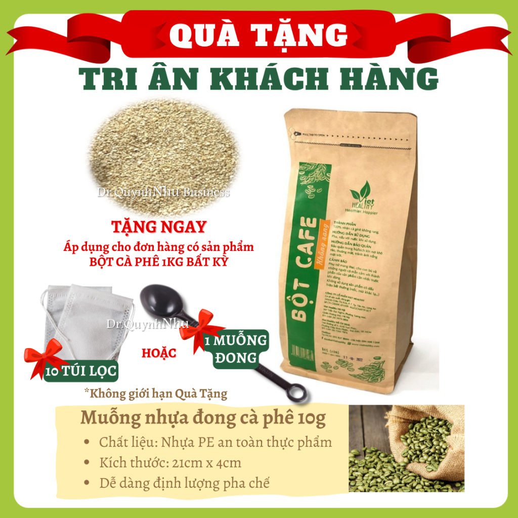 Bột cà phê enema Viet Healthy (chỉ có nhân không rang) thải độc đại tràng, thanh lọc gan, làm đẹp da, coffee enema