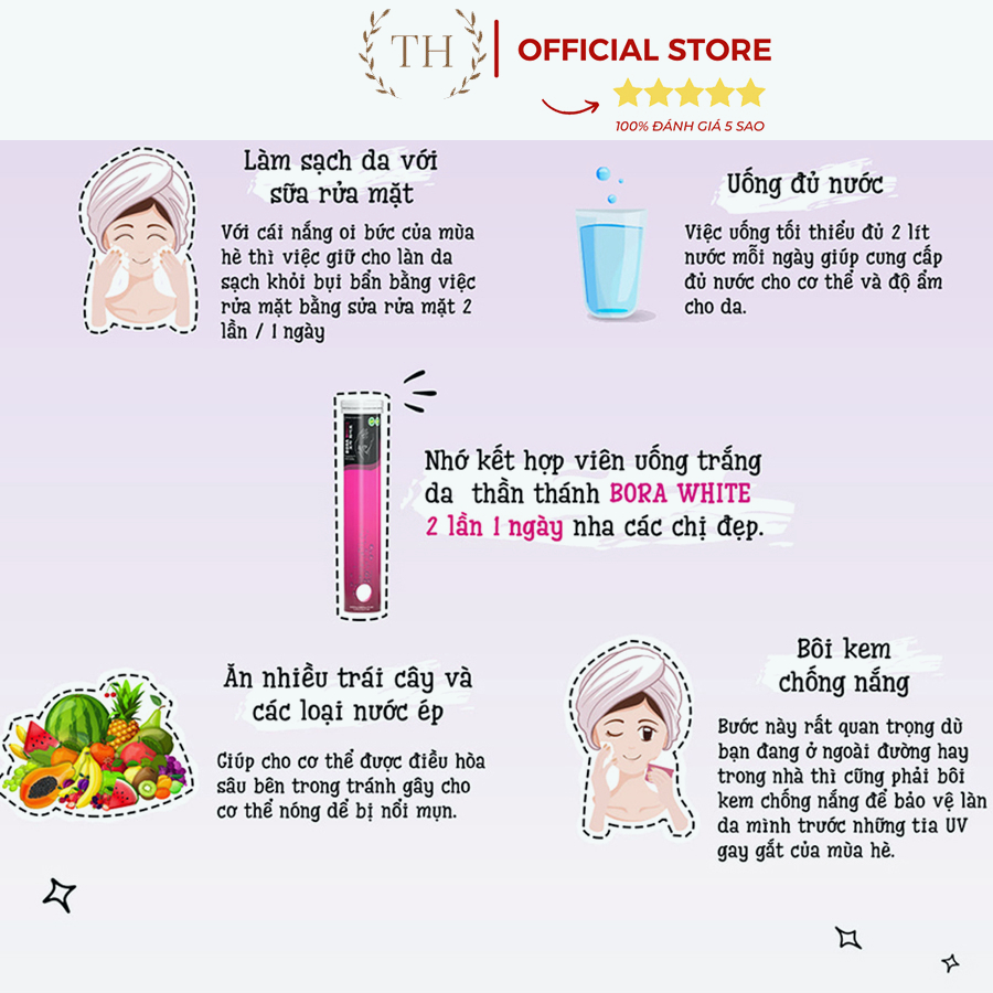 Viên Sủi Trắng Da Bora White Trắng Da Hết Nám Hết Tàn Nhang Hiệu Quả Sau 1 Tháng Sử Dụng