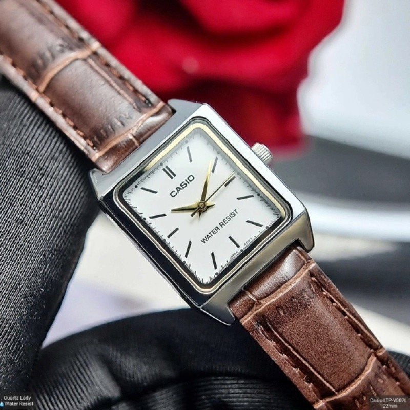 Đồng hồ nữ dây da Casio chính hãng Anh Khuê LTP-V007L-7E2UDF