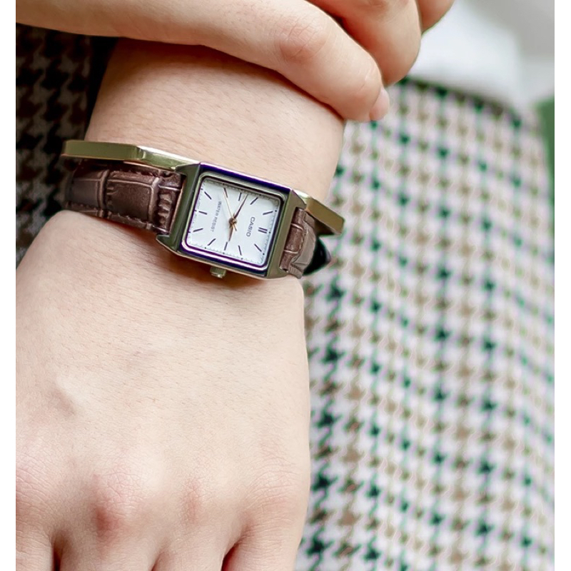 Đồng hồ nữ dây da Casio chính hãng Anh Khuê LTP-V007L-7E2UDF