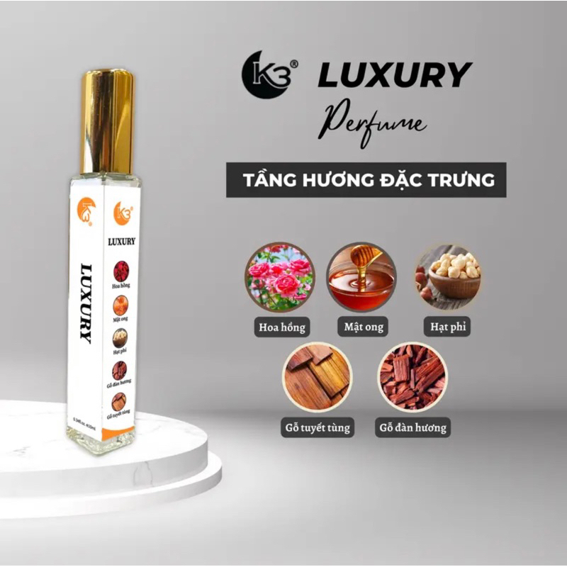 BK Mẫu Nước Hoa Nam K3 LUXURY 10ml - LAP PERFUME