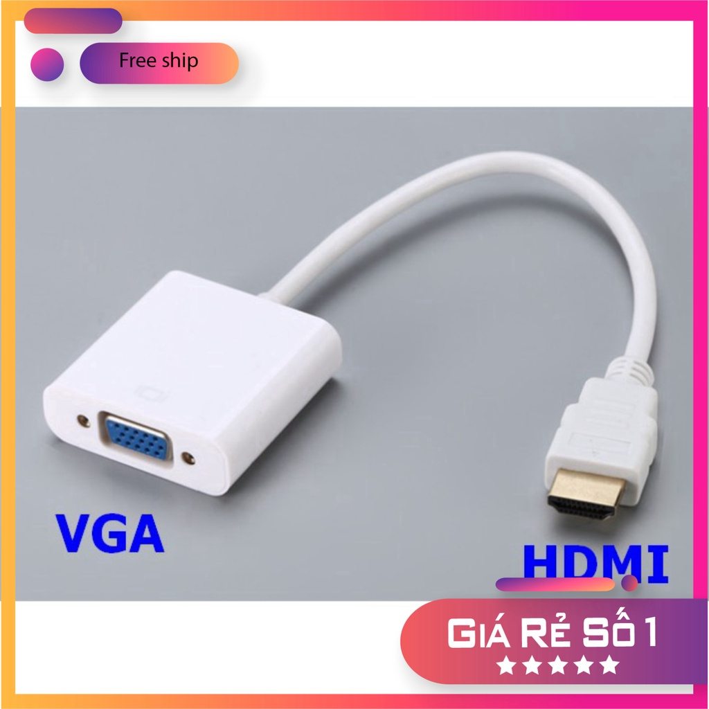 Cáp chuyển đổi HDMI sang VGA -Bộ đầu chuyểnHDMI ra VGA ,dây máy chiếu MSP 02109
