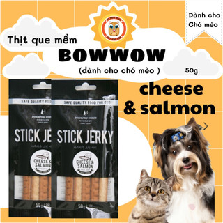 Phô mai & cá hồi que 50gr Bowwow dành cho chó
