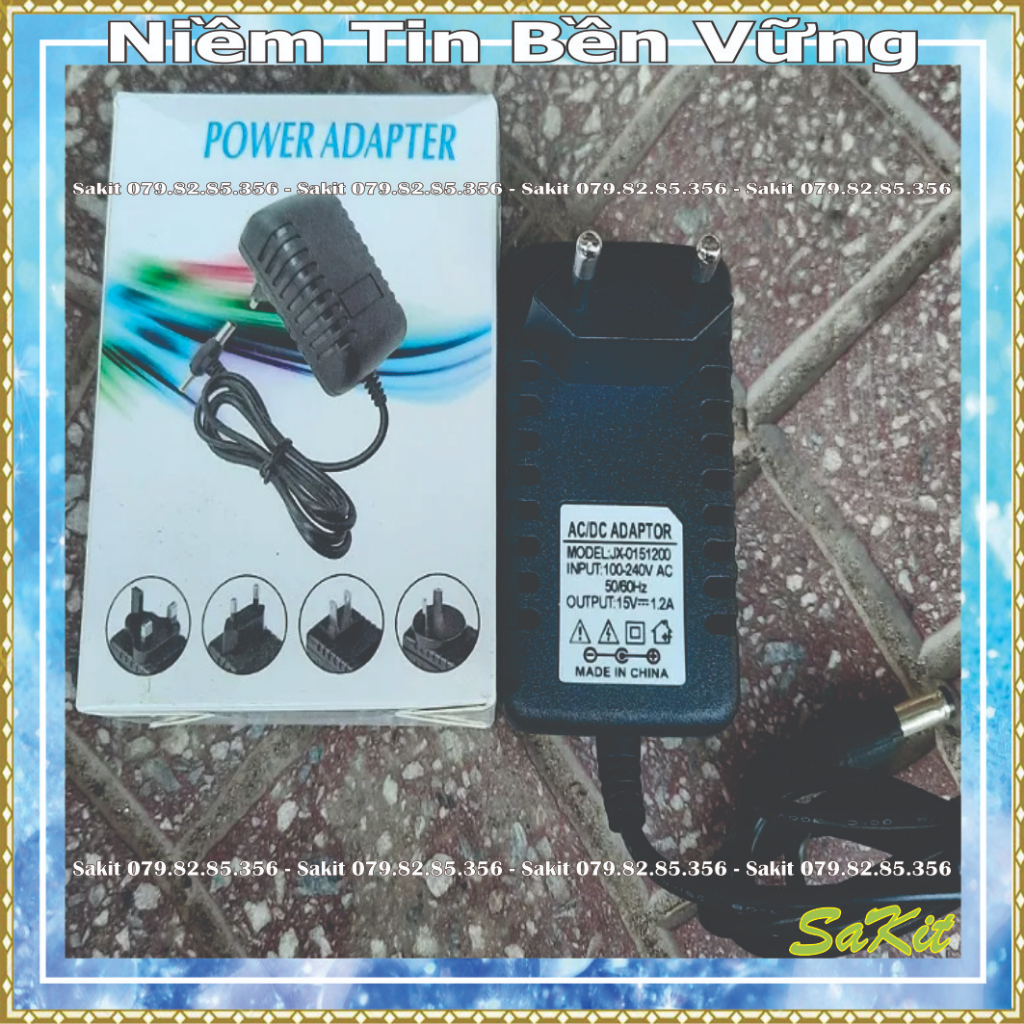 Bộ sạc  nguồn 12v-2a cho camera, loa ...chân tròn jack 5,5 và 2,5 mm  2 đầu tiên lợi.