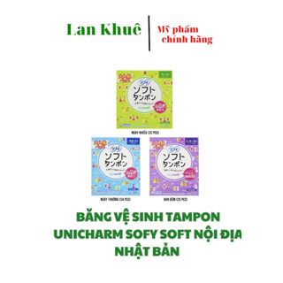 Băng vệ sinh Tampon Unicharm Sofy Soft nội địa Nhật Bản (34 miếng)