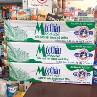 Thùng sữa tươi mộc châu thùng 48 hộp x 110ml