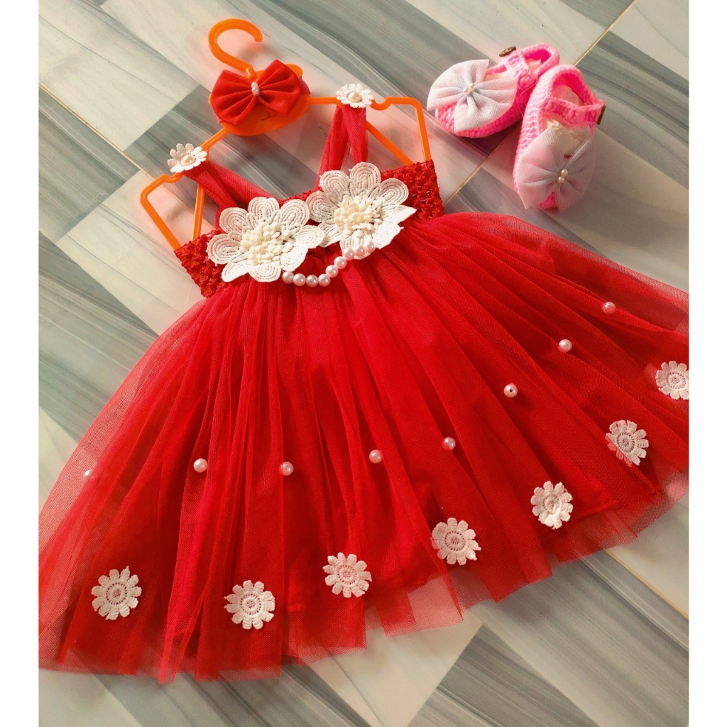 Áo đầm bé gái, váy cho bé gái, Váy công chúa cầu vòng phối nơ cho bé, đầm cầu vồng cho bé gái