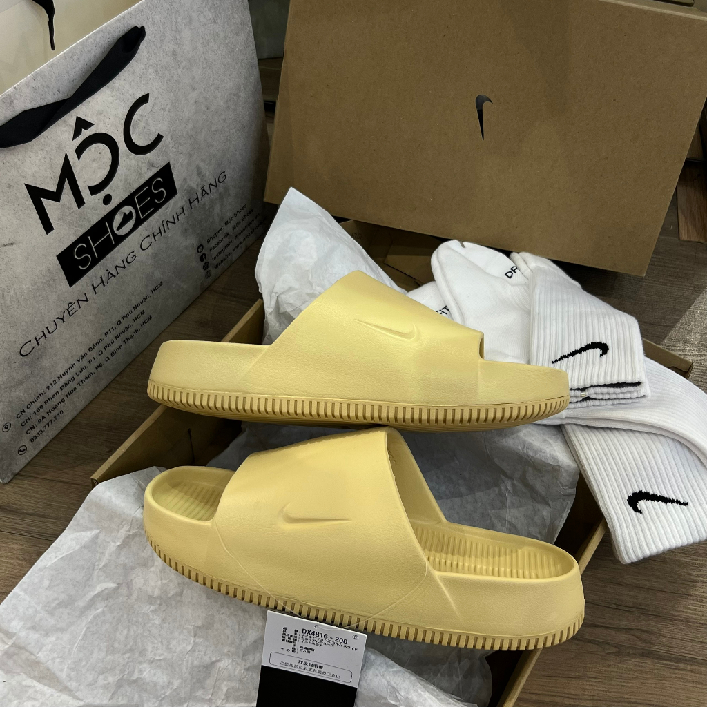 Dép N.i.k.e Calm Slide *Seasame* - Code: Dx4816-200
